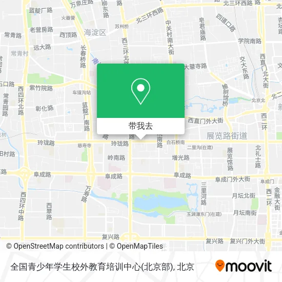 全国青少年学生校外教育培训中心(北京部)地图