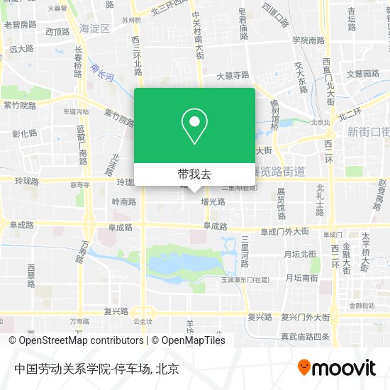 中国劳动关系学院-停车场地图