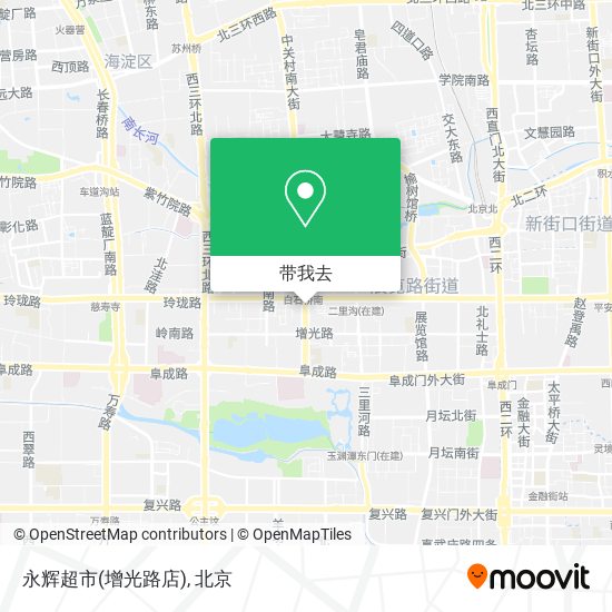 永辉超市(增光路店)地图