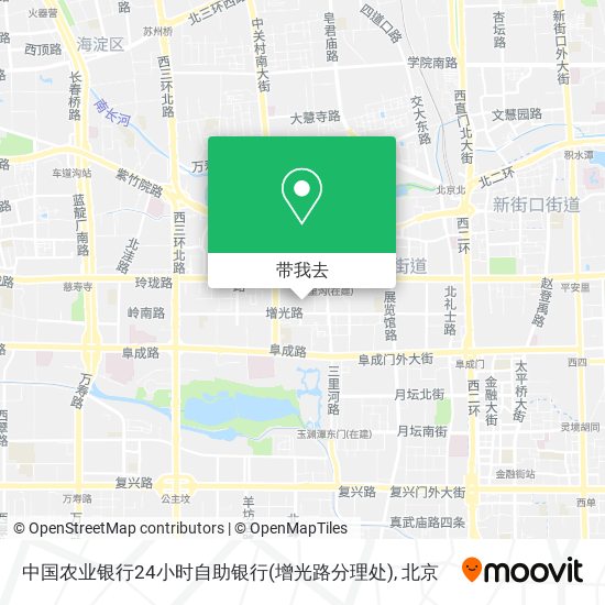 中国农业银行24小时自助银行(增光路分理处)地图