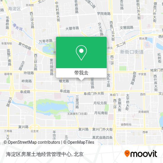 海淀区房屋土地经营管理中心地图