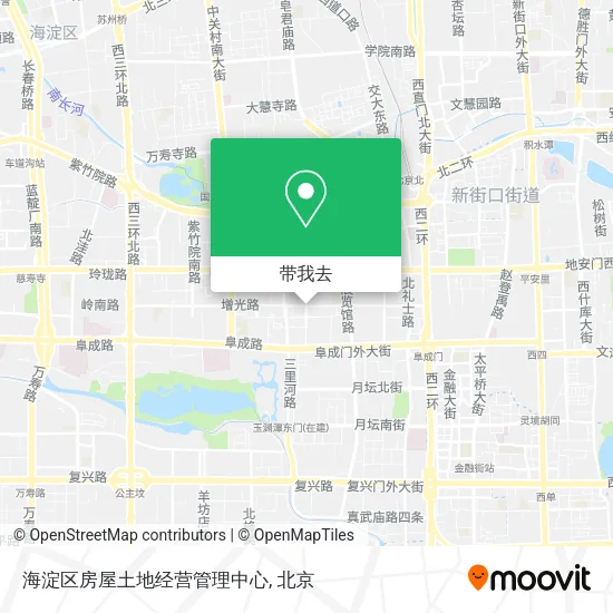海淀区房屋土地经营管理中心地图