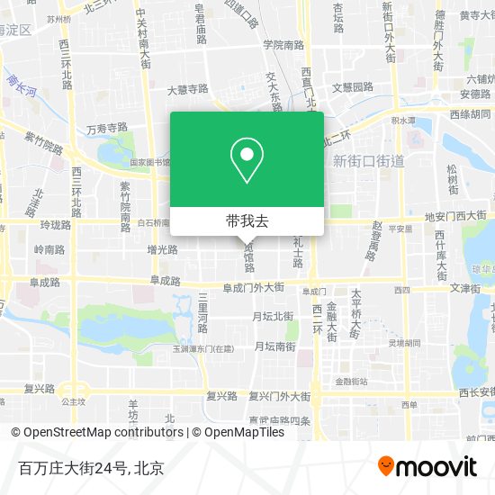 百万庄大街24号地图