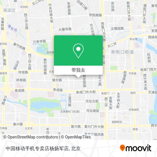 中国移动手机专卖店杨扬军店地图