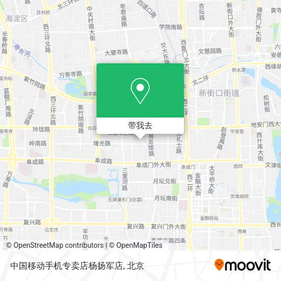 中国移动手机专卖店杨扬军店地图