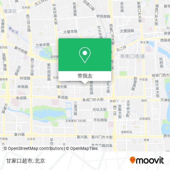甘家口超市地图