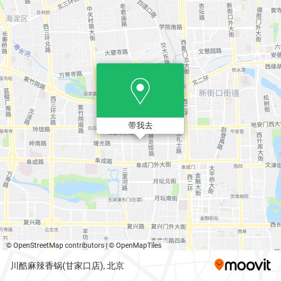 川酷麻辣香锅(甘家口店)地图