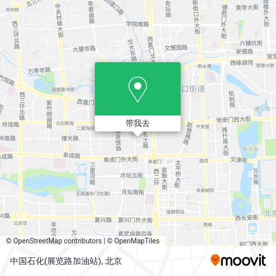 中国石化(展览路加油站)地图