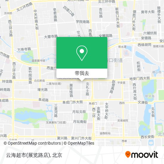 云海超市(展览路店)地图