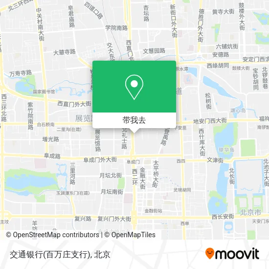 交通银行(百万庄支行)地图