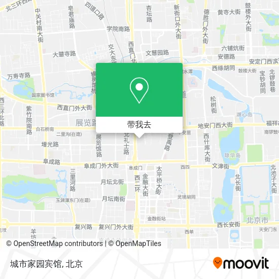 城市家园宾馆地图