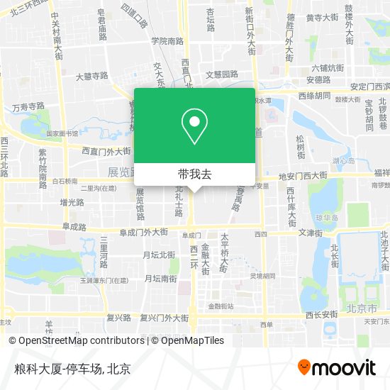 粮科大厦-停车场地图