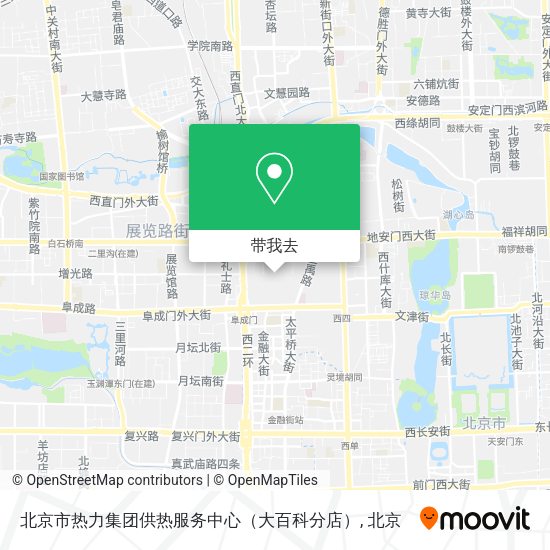 北京市热力集团供热服务中心（大百科分店）地图