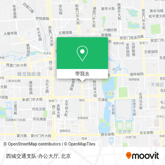 西城交通支队-办公大厅地图