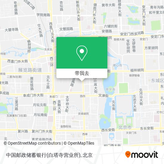 中国邮政储蓄银行(白塔寺营业所)地图