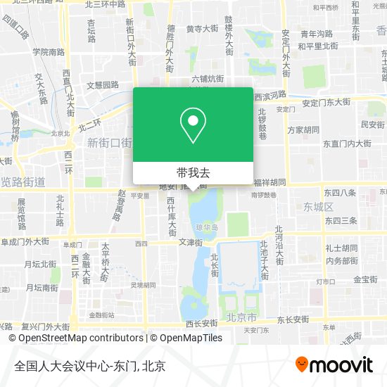 全国人大会议中心-东门地图