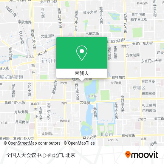 全国人大会议中心-西北门地图