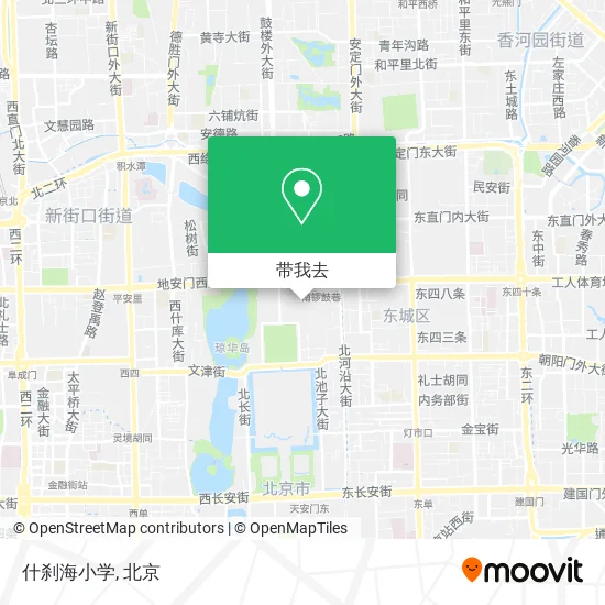 什刹海小学地图