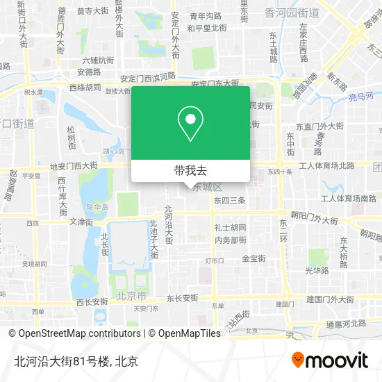 北河沿大街81号楼地图