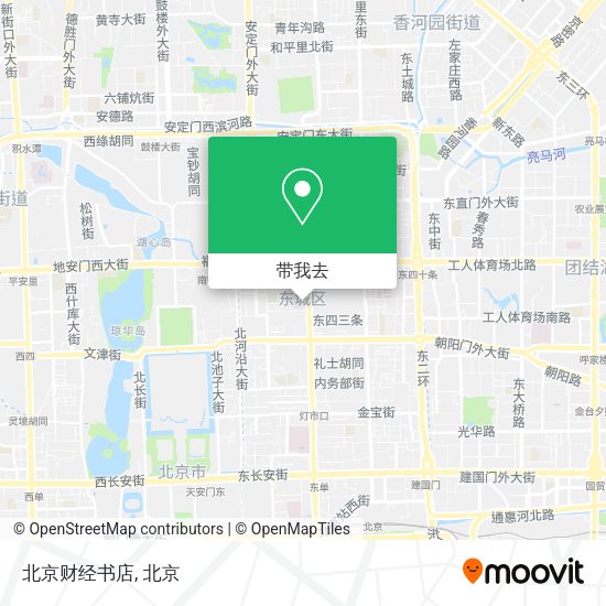 北京财经书店地图