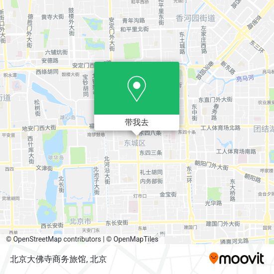 北京大佛寺商务旅馆地图