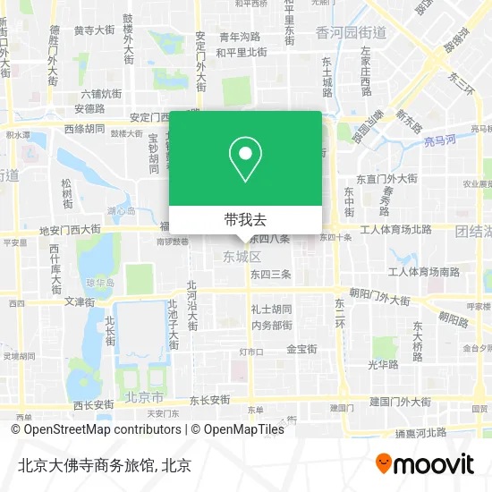 北京大佛寺商务旅馆地图