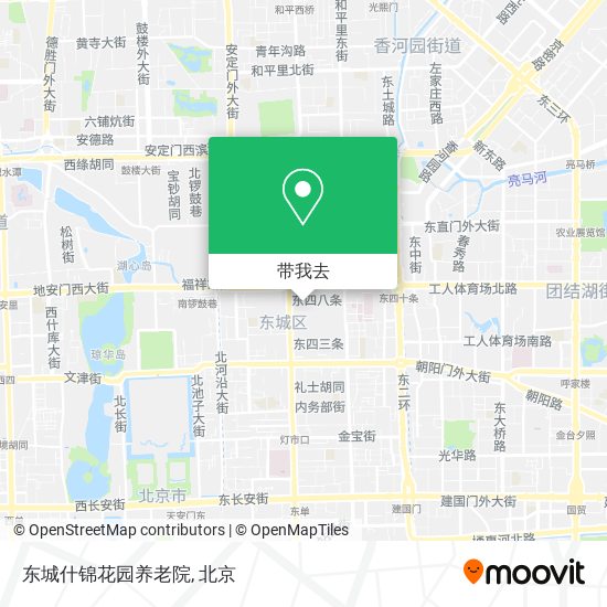 东城什锦花园养老院地图