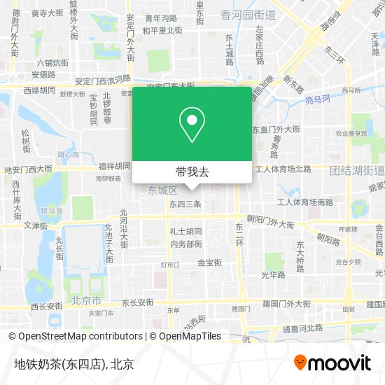 地铁奶茶(东四店)地图