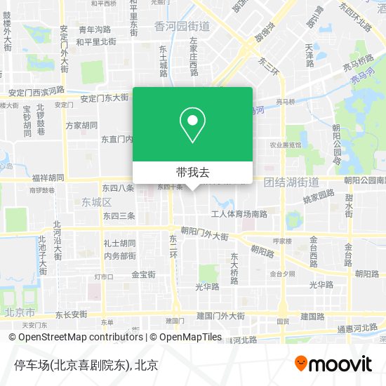 停车场(北京喜剧院东)地图