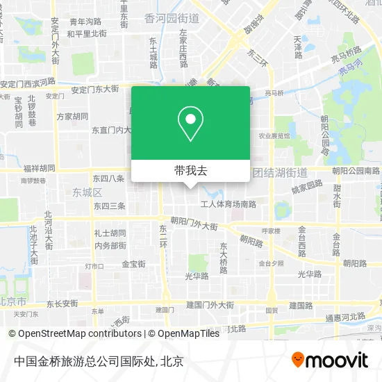 中国金桥旅游总公司国际处地图