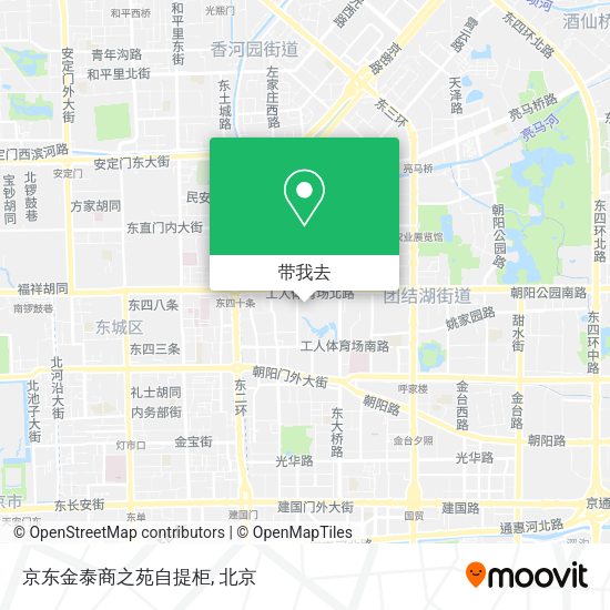 京东金泰商之苑自提柜地图
