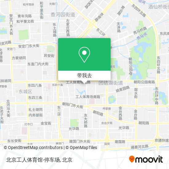 北京工人体育馆-停车场地图