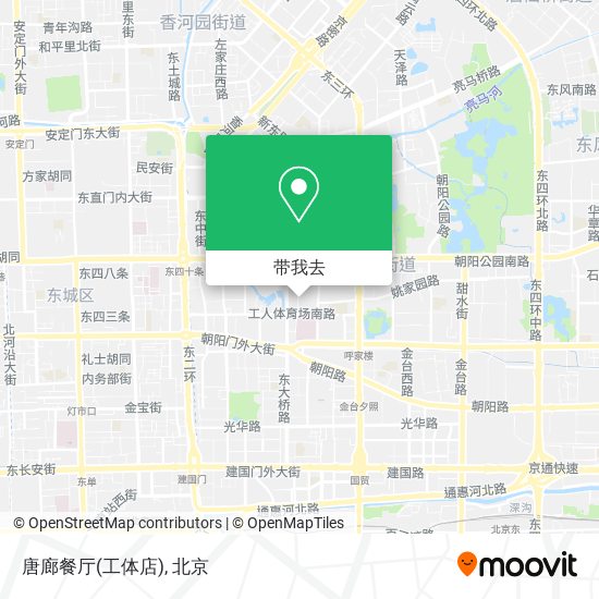 唐廊餐厅(工体店)地图