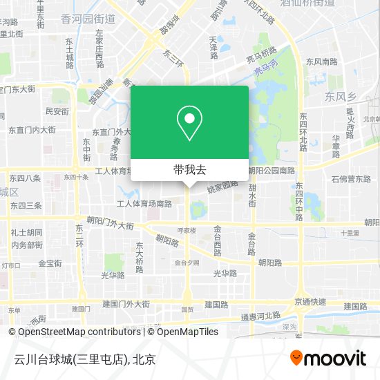 云川台球城(三里屯店)地图