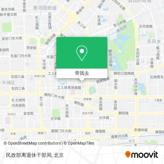 民政部离退休干部局地图