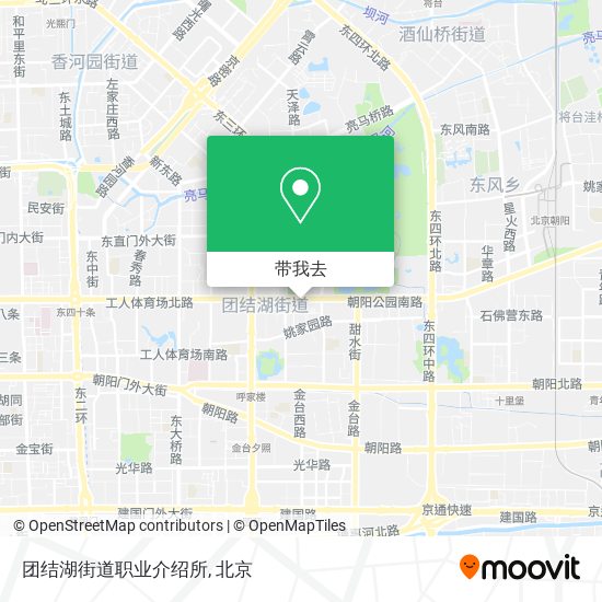 团结湖街道职业介绍所地图