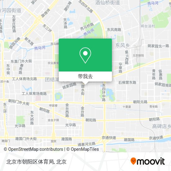 北京市朝阳区体育局地图