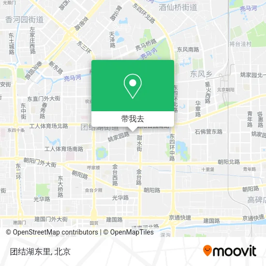 团结湖东里地图