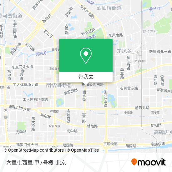 六里屯西里-甲7号楼地图
