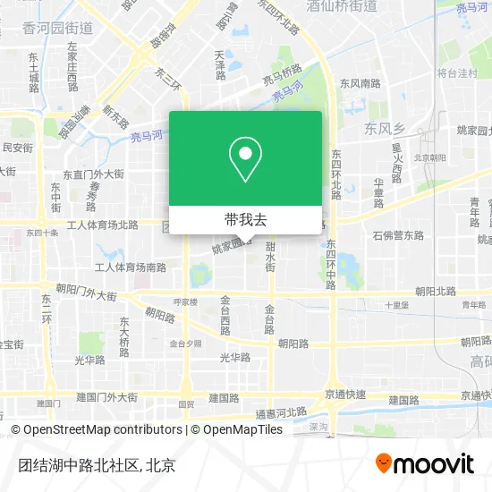 团结湖中路北社区地图