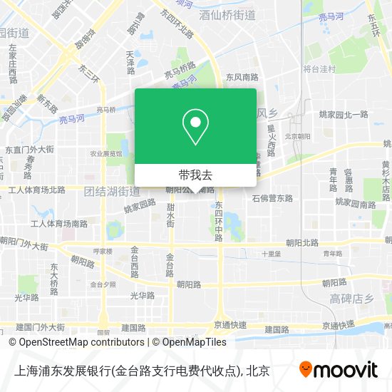 上海浦东发展银行(金台路支行电费代收点)地图