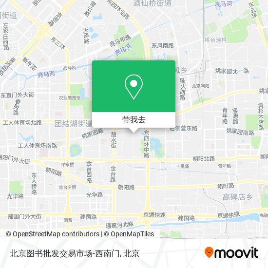 北京图书批发交易市场-西南门地图