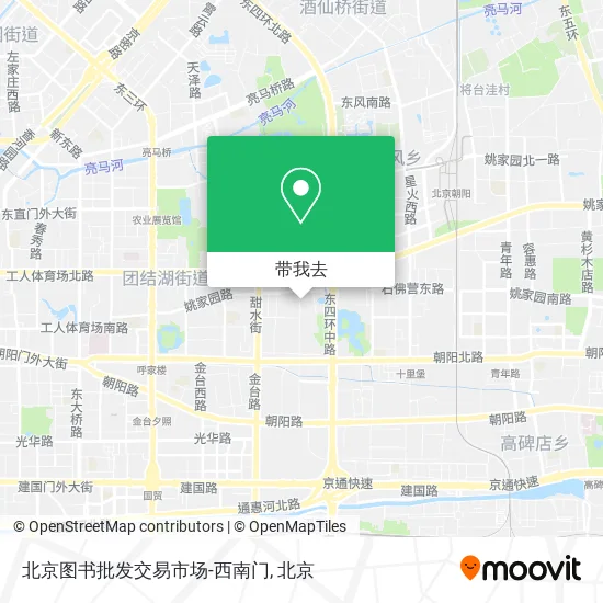 北京图书批发交易市场-西南门地图