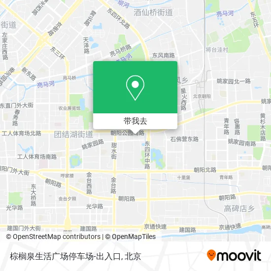 棕榈泉生活广场停车场-出入口地图