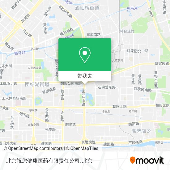 北京祝您健康医药有限责任公司地图