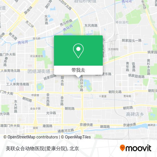 美联众合动物医院(爱康分院)地图