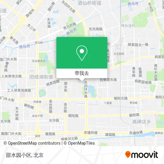 甜水园小区地图