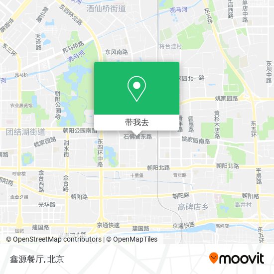 鑫源餐厅地图