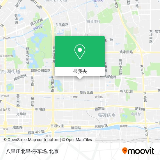 八里庄北里-停车场地图