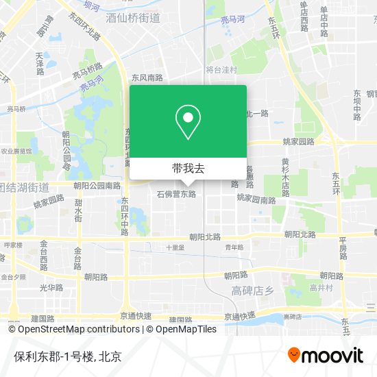 保利东郡-1号楼地图